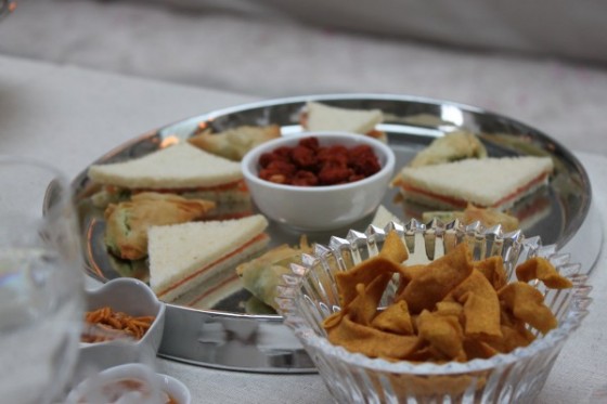 indian tea sandwiches