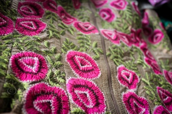 flower embroidery by Lascelles Symons