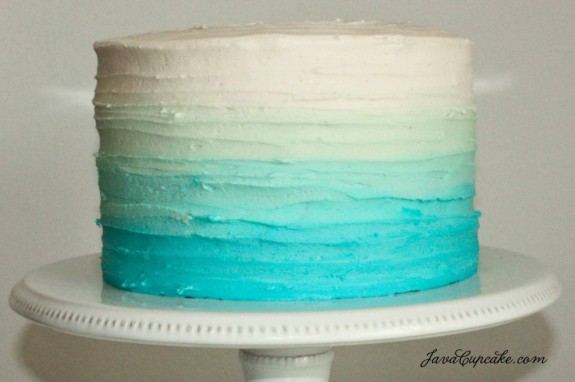 Blue-Ombre-Cake by JavaCupcake