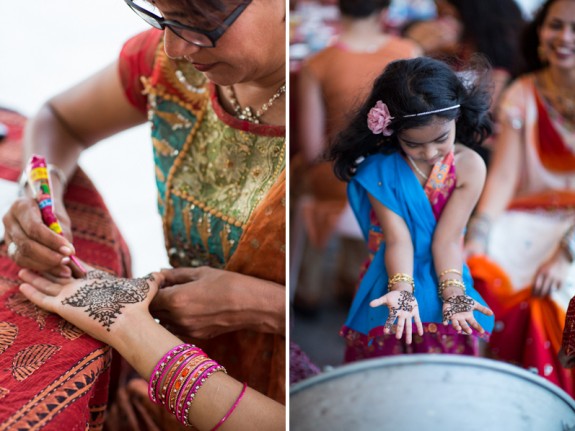 Kids with henna