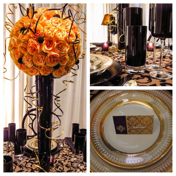 black orange wedding theme china2