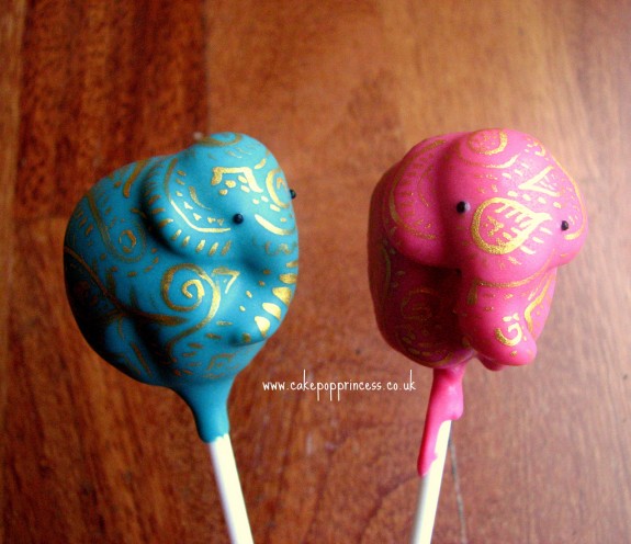 cakepop princess elephant cake pop