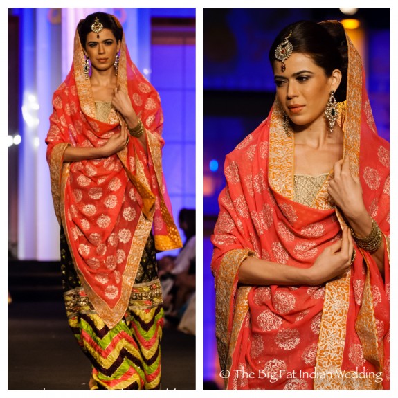 Kotwara Meerz Muzaffar Ali Pink Chevron Pattern