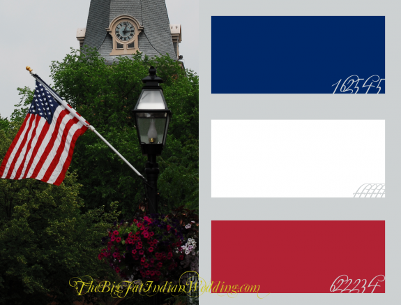 American Flag Wedding Color Palette Monday