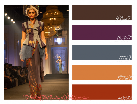 Royal Purple Blue Orange Wedding Color Palette Monday