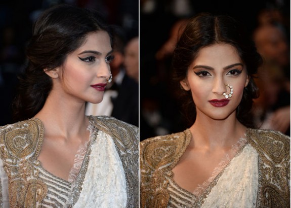 Sonam Kapoor Cannes Jacket Nosering Fashion