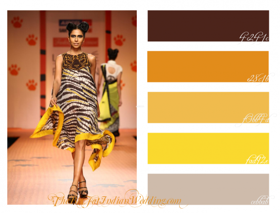 Tiger Stripes Wedding Color Palette