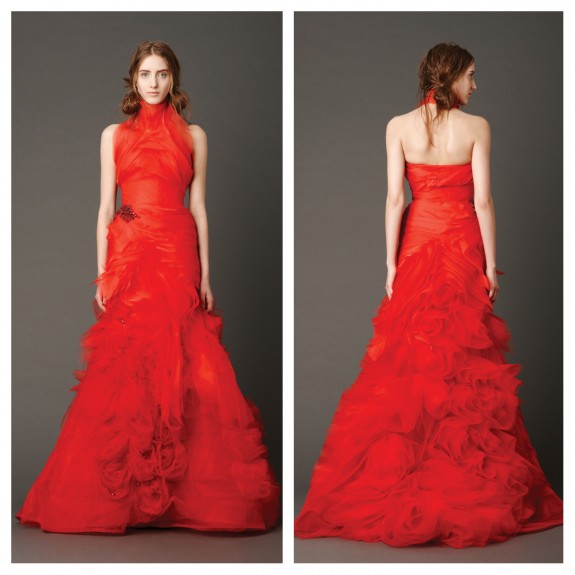 Vera Wang Red Wedding Dresses 2013 Kassia