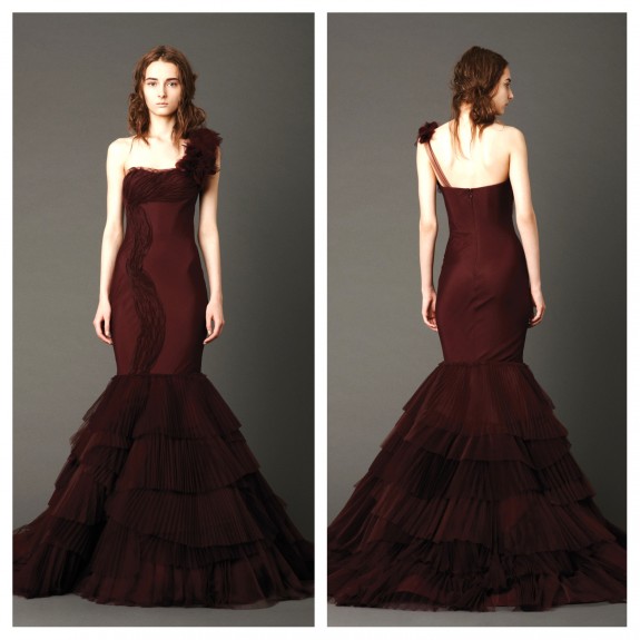 Vera Wang Red Wedding Dresses 2013 Kaye