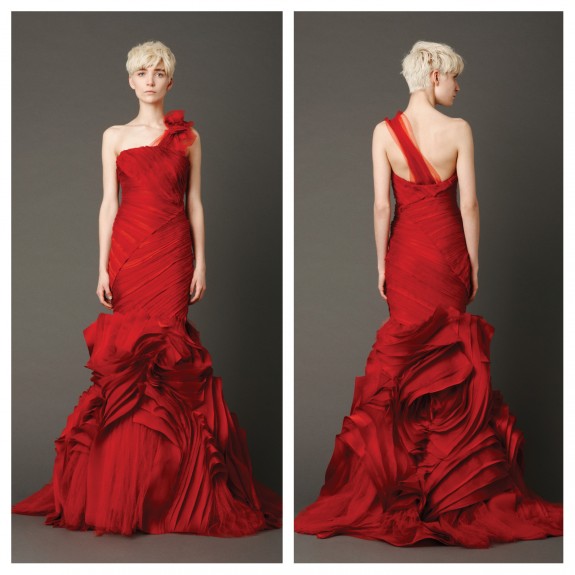 Vera Wang Red Wedding Dresses 2013 Kirsten