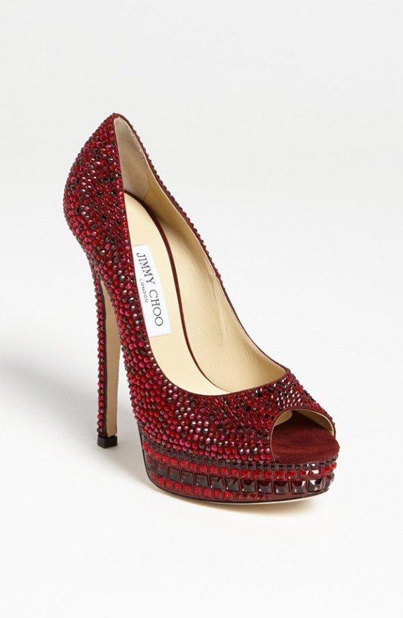 Jimmy Choo Kendall Crystal Pump Red