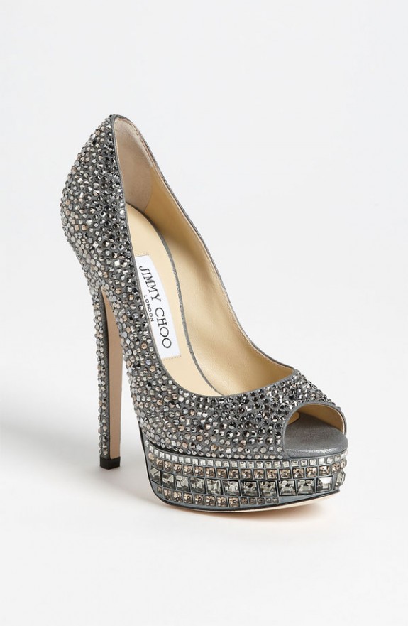 Jimmy Choo Kendall Crystal Pump Silver