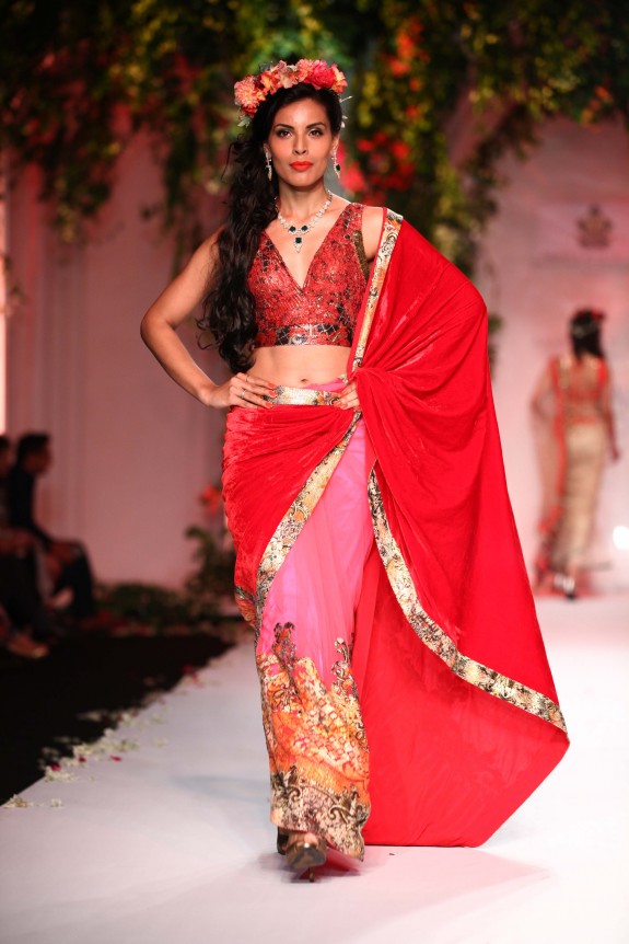 Falguni & Shane Peacock at Aamby Valley India Bridal Week 2013 Delhi