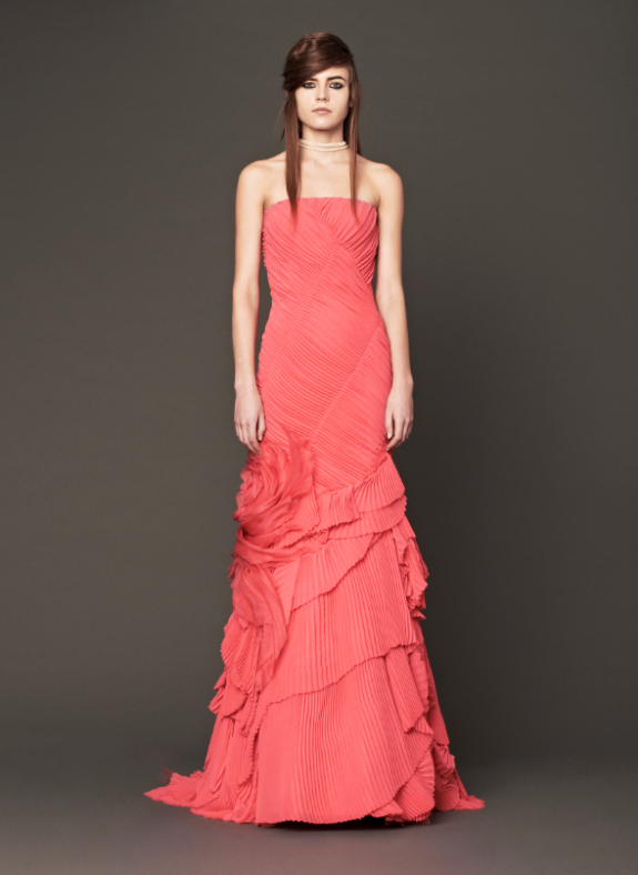 Vera Wang Fall Wedding 2014 - Strong Pink