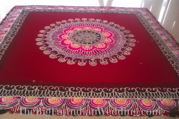 Large Square Rangoli