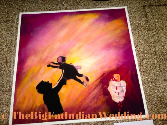 Rangoli Indian Art - The Big Fat Indian Wedding-14