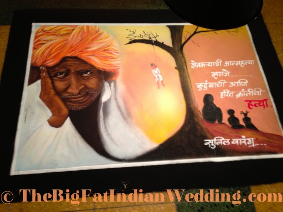 Rangoli Indian Art - The Big Fat Indian Wedding-33