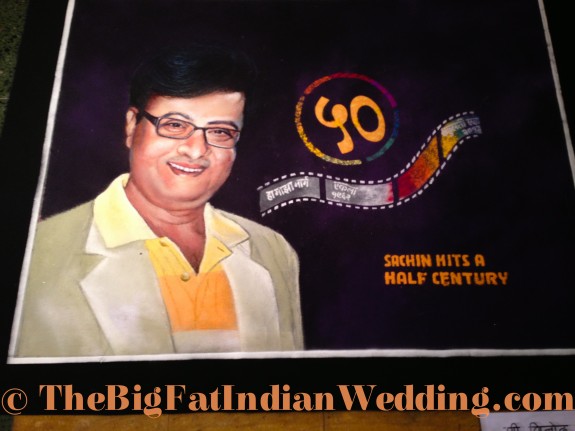 Rangoli Indian Art - The Big Fat Indian Wedding-34