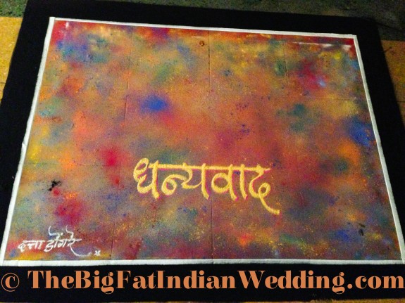 Rangoli Indian Art - The Big Fat Indian Wedding-35