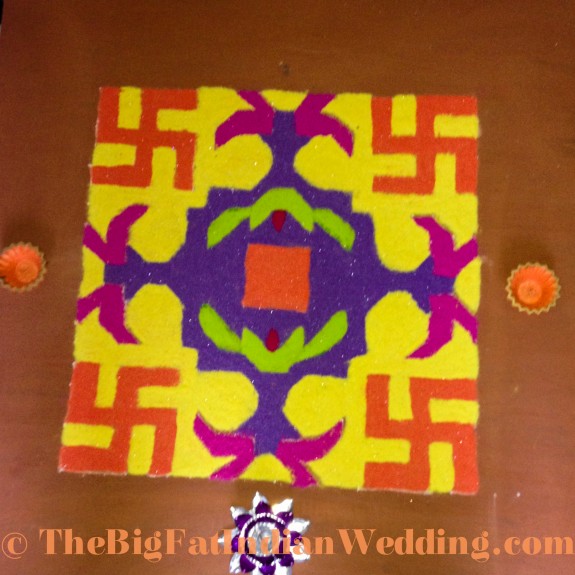 Rangoli Indian Art - The Big Fat Indian Wedding-36