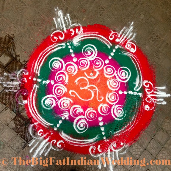 Rangoli Indian Art - The Big Fat Indian Wedding-37