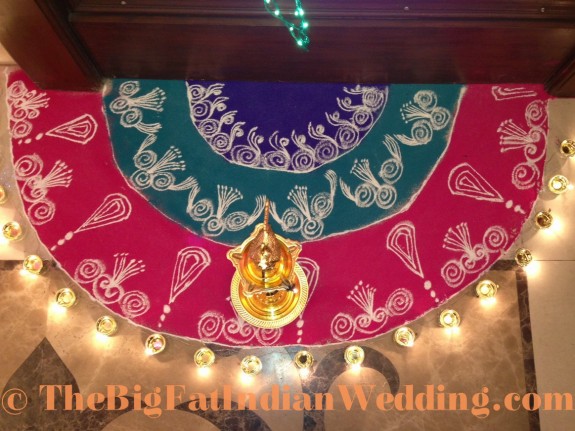 Rangoli Indian Art - The Big Fat Indian Wedding-39