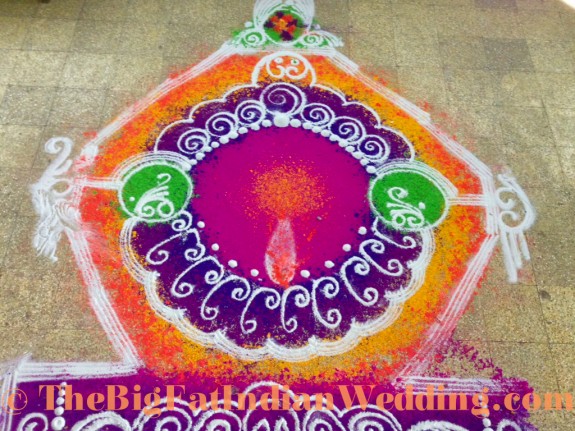 Rangoli Indian Art - The Big Fat Indian Wedding-41