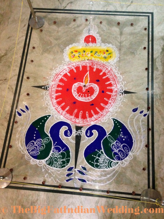 Rangoli Indian Art - The Big Fat Indian Wedding-42