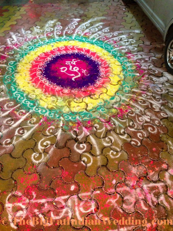 Rangoli Indian Art - The Big Fat Indian Wedding-43