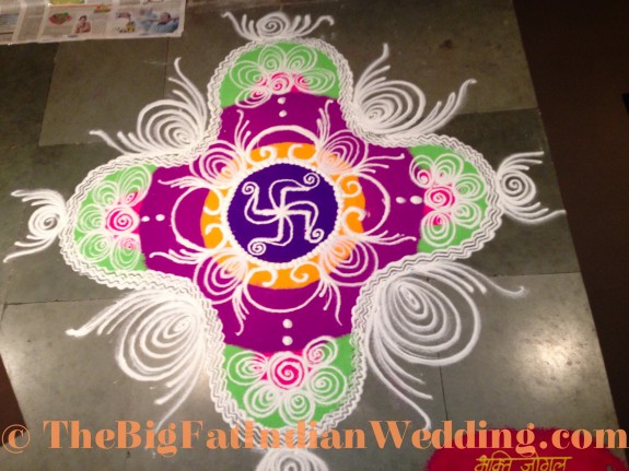 Rangoli Indian Art - The Big Fat Indian Wedding-72