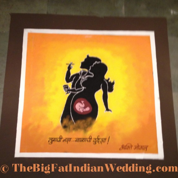 Rangoli Indian Art - The Big Fat Indian Wedding-76