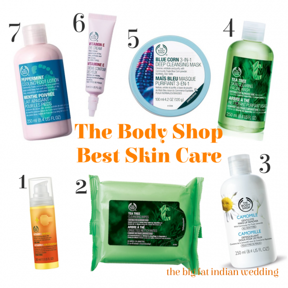 body shop best skin care