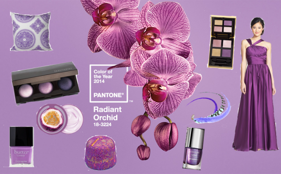 radiant orchid pantone moodboard