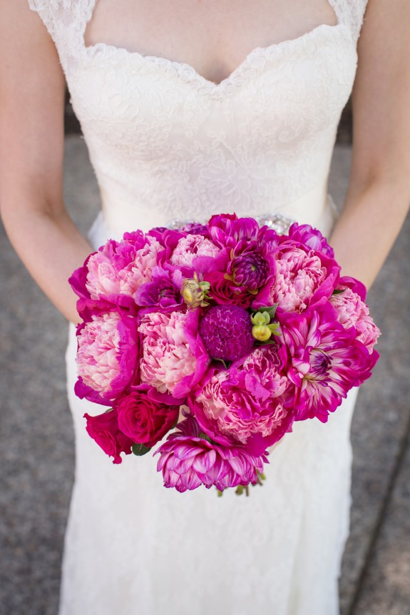 do tell peony wedding bouquet