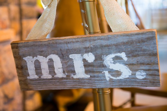 mrs wedding chalkboard sign