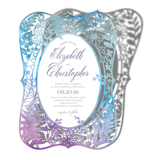 Blissfully Framed Wedding Invitations