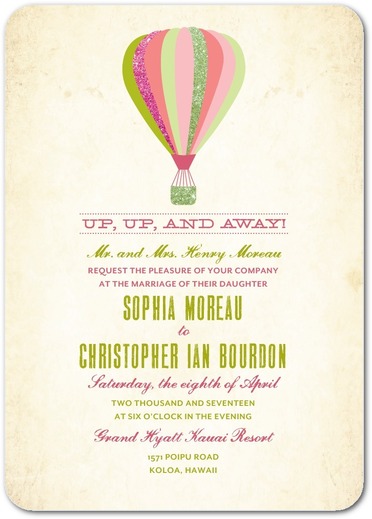 Here We Go Wedding Invitations