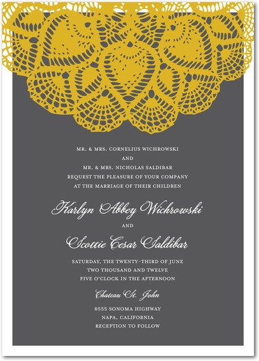 Lacy Elegance Wedding Invitations