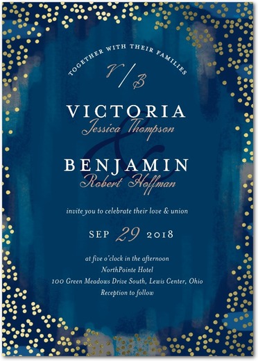 Spectacular Specks Wedding Invitations