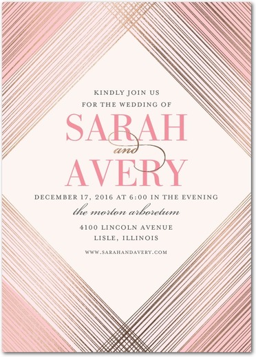 everlasting_gem-signature_foil_wedding_invitations-elm_and_gray-watermelon-pink