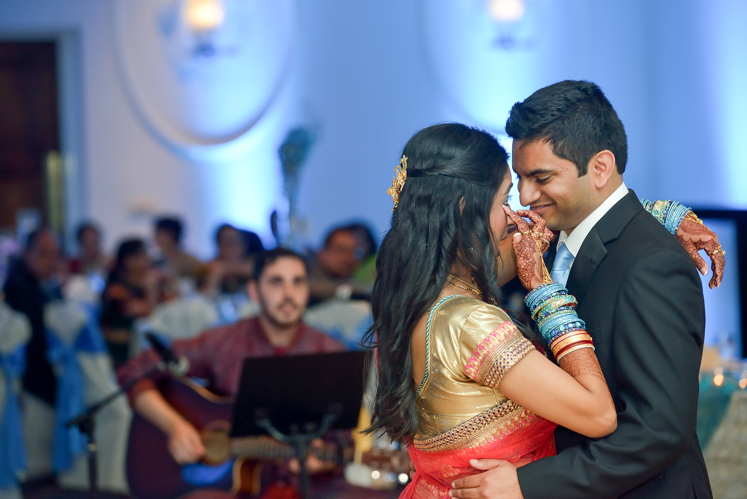 Blue Gold Indian Gujarati Wedding Georgia 19