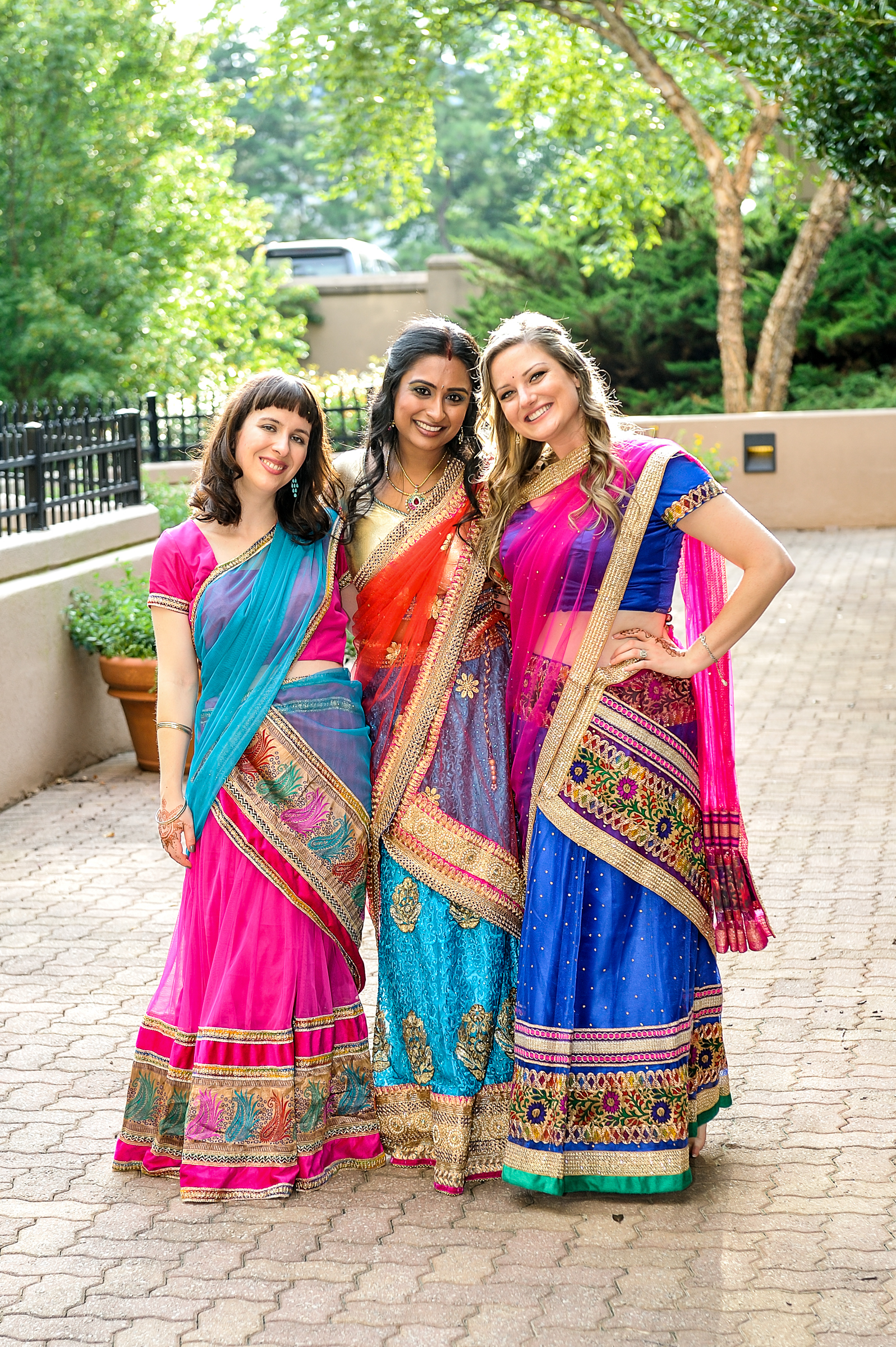 Blue Gold Indian Gujarati Wedding Georgia 22