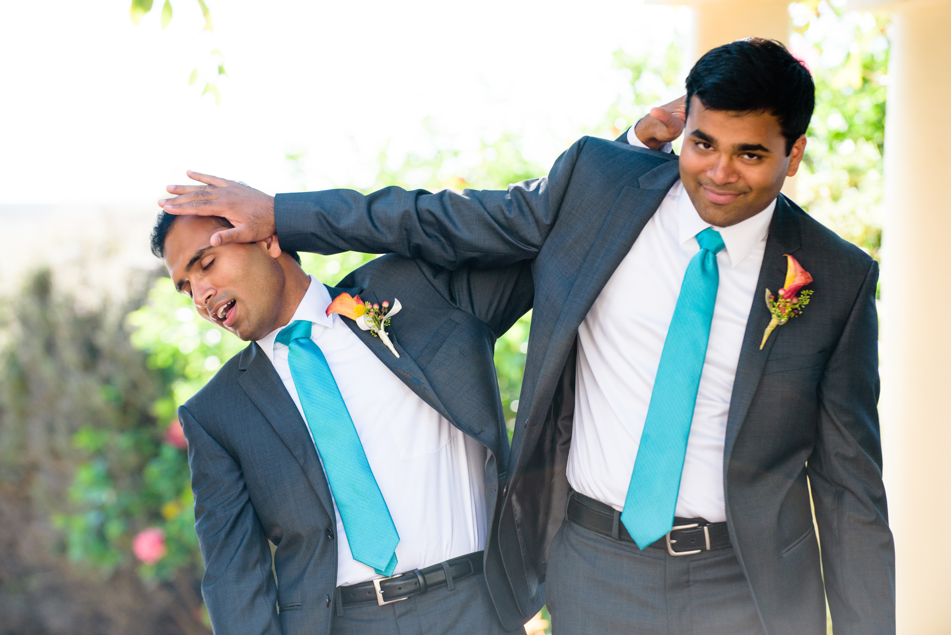 Blue and Peach Oceanview Hindu Fusion Wedding | Paul Douda Photos 11