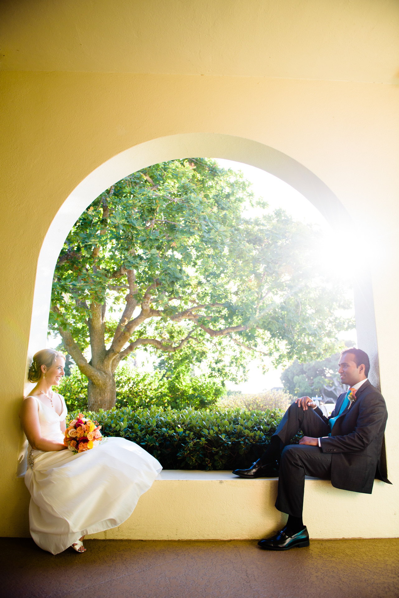 Blue and Peach Oceanview Hindu Fusion Wedding | Paul Douda Photos 18