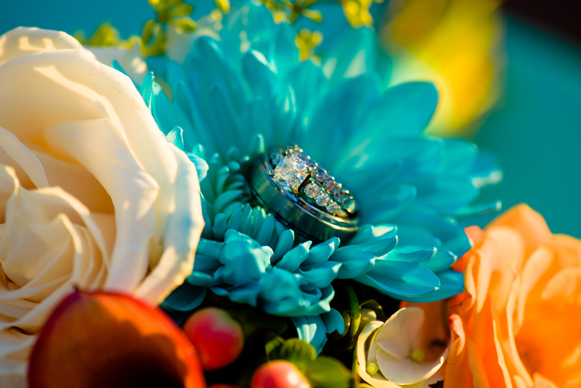 Blue and Peach Oceanview Hindu Fusion Wedding | Paul Douda Photos 20