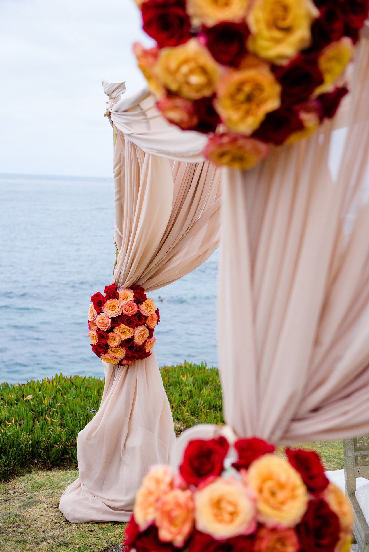 Blue and Peach Oceanview Hindu Fusion Wedding | Paul Douda Photos 27