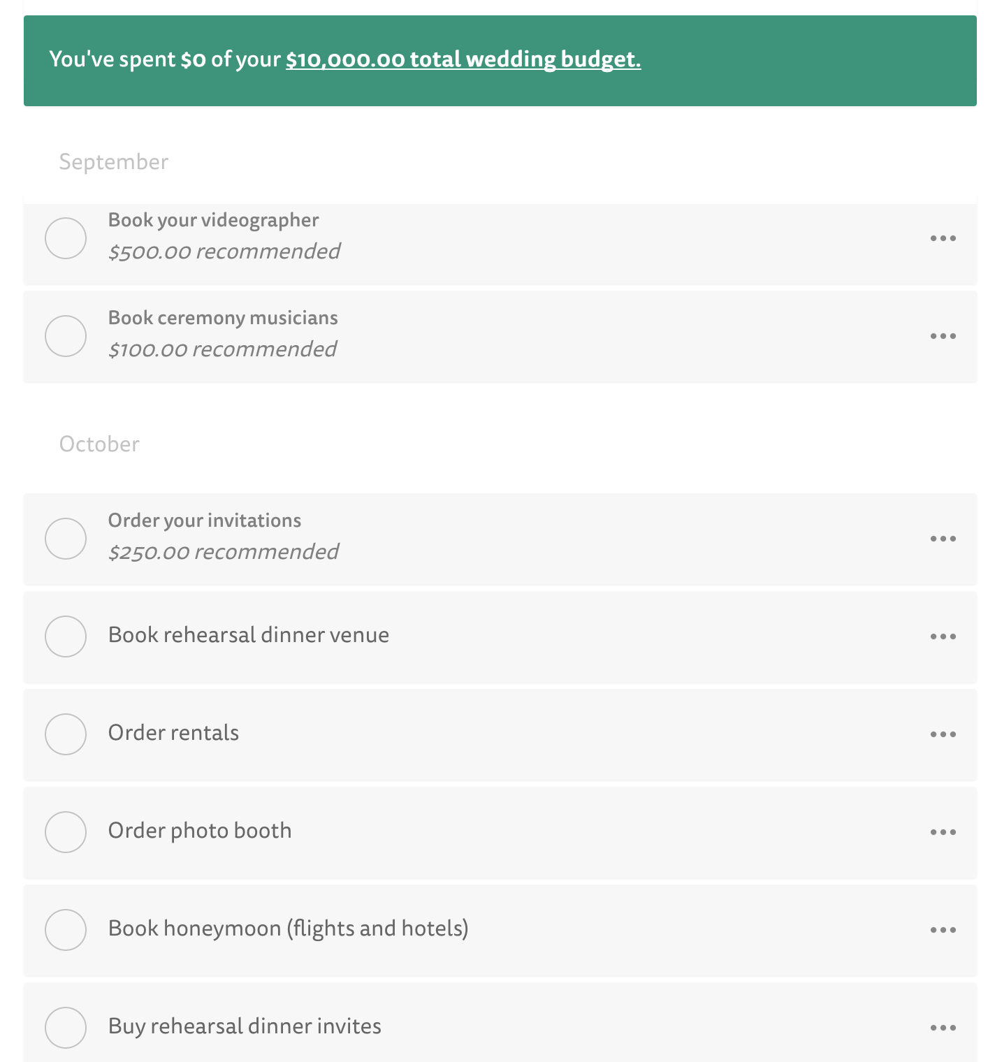 The Knot 10000 Wedding Budget 4